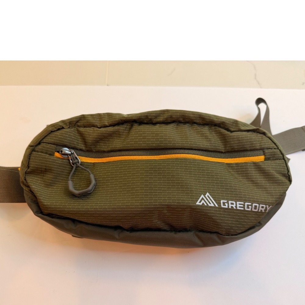 Gregory Nano 3.5L Waist Pack Olive Green Orange Hiking Hip Fanny Pack New